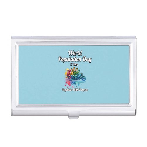 World Population Day 11 July  Business Card Case