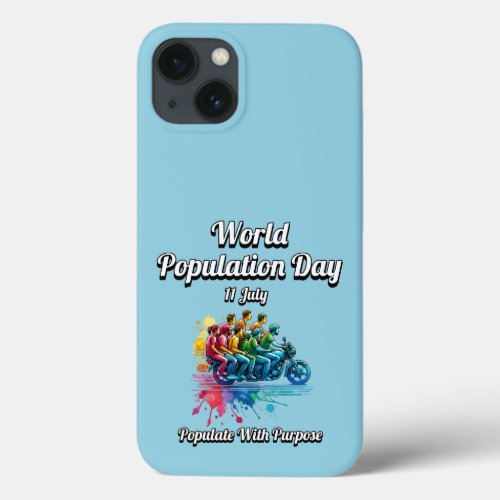 World Population Day 11 July  iPhone 13 Case