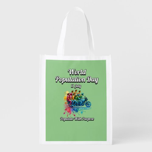 World Population Day 11 July  Grocery Bag
