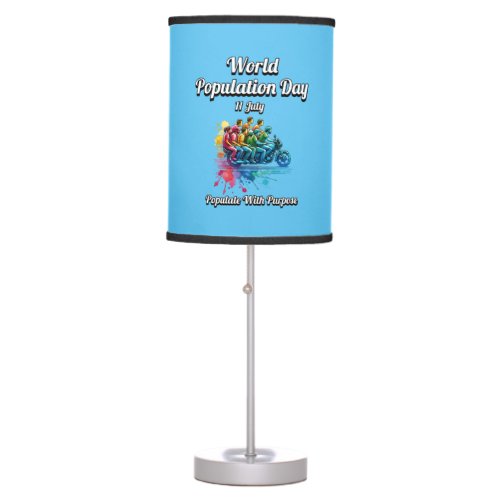 World Population Day 11 July  Table Lamp
