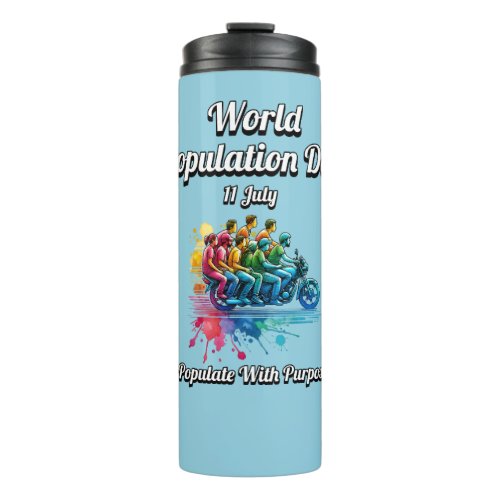 World Population Day 11 July  Thermal Tumbler