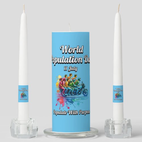 World Population Day 11 July  Unity Candle Set