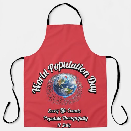 World Population Day Every Life Counts Apron