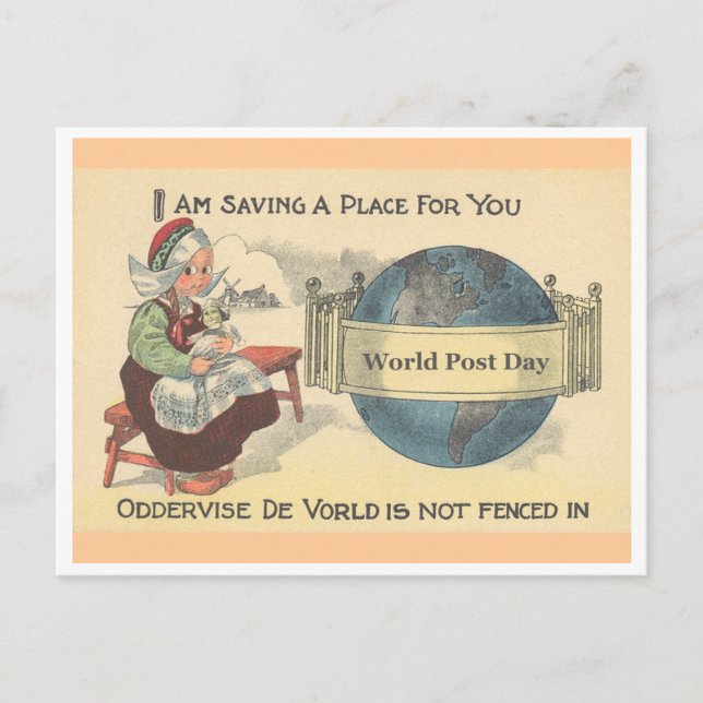 World Post Day Postcard (Front)