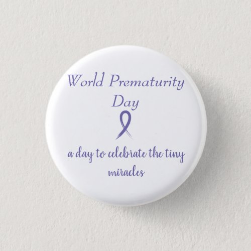 World Prematurity Day button