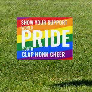 World Pride Month custom Yard Sign