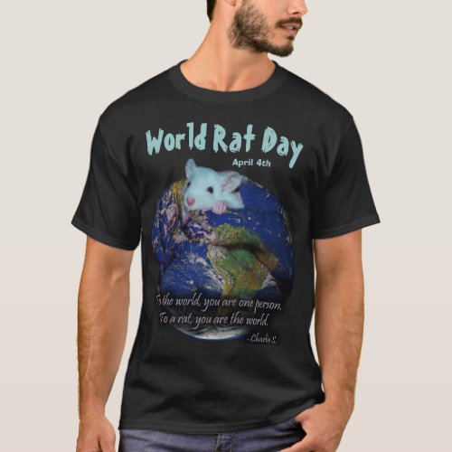 World Rat Day Shirt version 2 T_Shirt