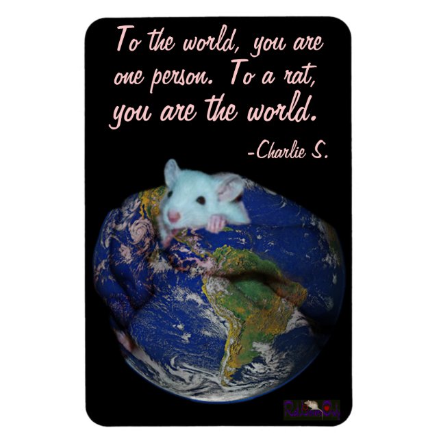 World Rat Flexi Magnet 4"x6" (Vertical)