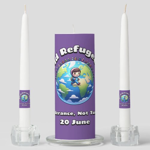 World Refugee Day 20 June Unity Candle Set