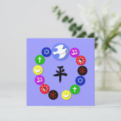 World Religion Symbols - any bkgd color (Standing Front)