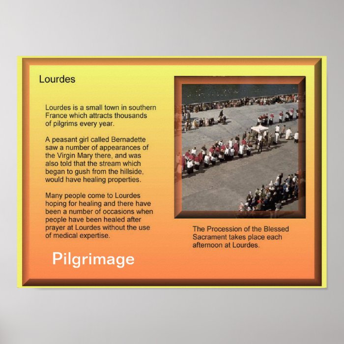 World Religions, Christianity, Lourdes, Pilgrimage Print