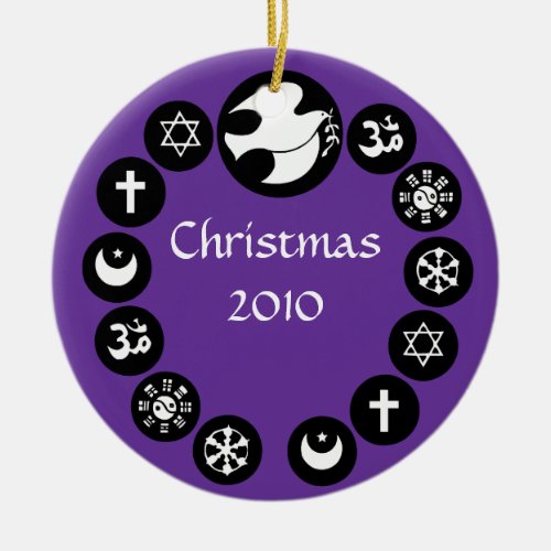 World Religions Holiday Ornament