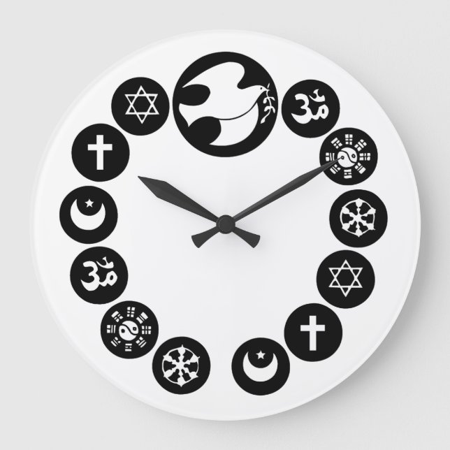 World Religions Large Clock (Front)