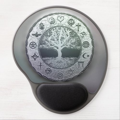 World Religions Tree of Life Gel Mouse Pad