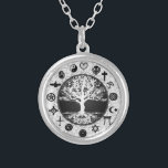 World Religions Tree of Life Silver Plated Necklace<br><div class="desc">World Religions Tree of Life</div>