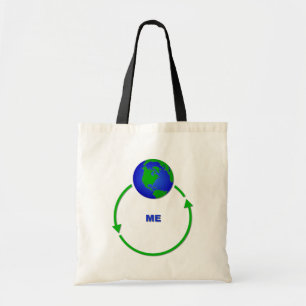 World Revolves Around Me Bag Tote Humor