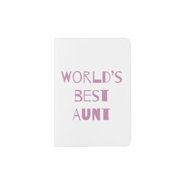 World’s Best Aunt Passport Holder (Front)
