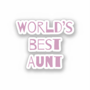 World’s Best Aunt Sticker
