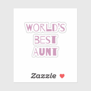 World’s Best Aunt Sticker