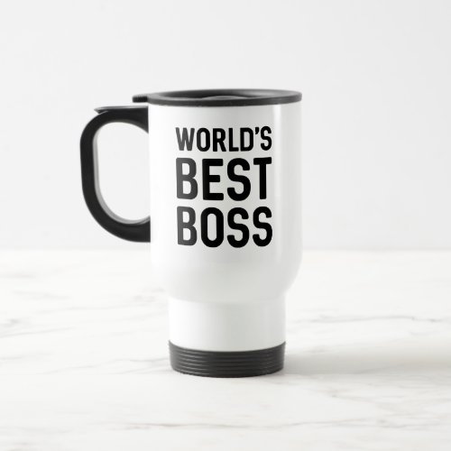 Worlds Best Boss Travel Mug