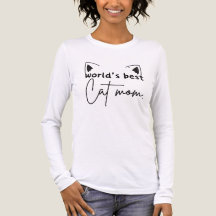 World’s Best Cat Mom Tri-Blend Long Sleeve Shirt –