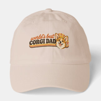 World’s Best Corgi Dad | Funny Corgi Dog Dad Hat