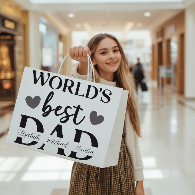 World’s Best Dad Personalized Gift Bag (Creator Uploaded)