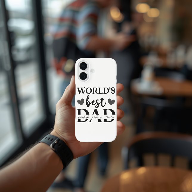 World’s Best Dad Personalized iPhone 16 Case (Creator Uploaded)