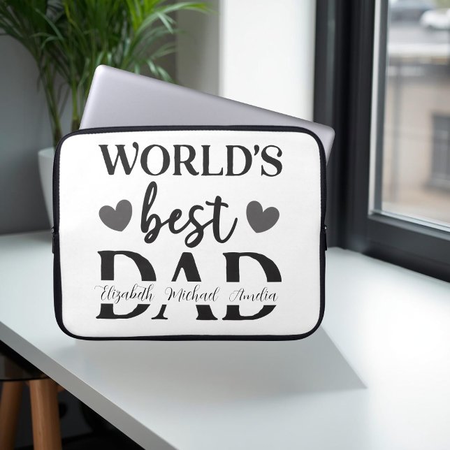 World’s Best Dad Personalized Laptop Case (Creator Uploaded)