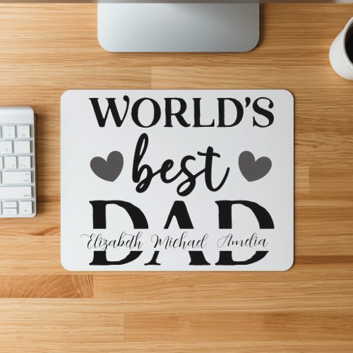 World’s Best Dad Personalized Mousepad