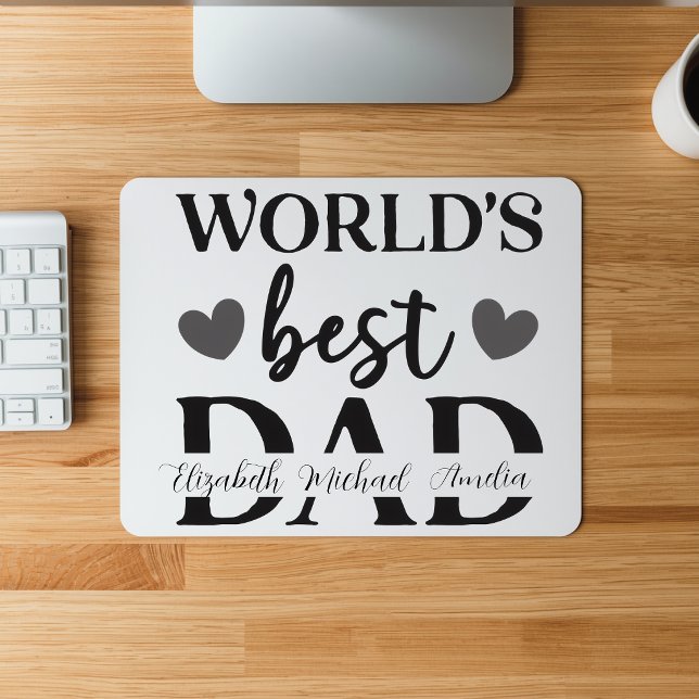 World’s Best Dad Personalized Mousepad (Creator Uploaded)
