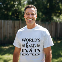 World’s Best Dad Personalized T-Shirt