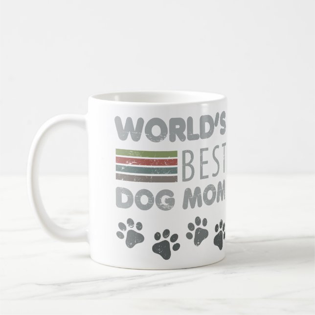 World’s Best Dog Mom Coffee Mug (Left)