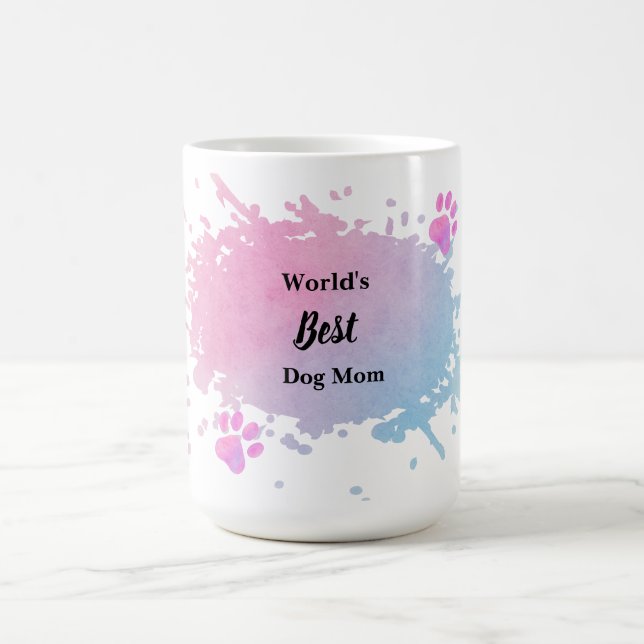 World’s Best Dog Mom – Cute Pet Lover Mug (Center)