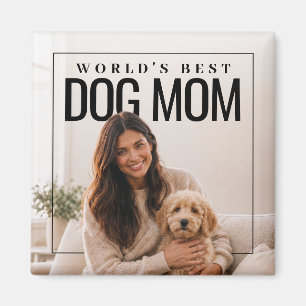 World’s Best Dog Mom PhotoPop Magnet