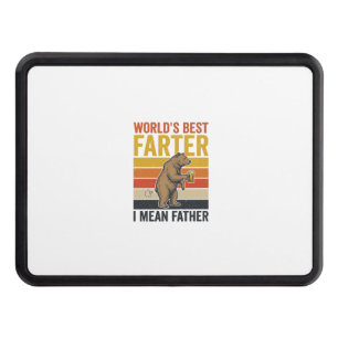 World’s Best Farter Funny Father Bear Hitch Cover
