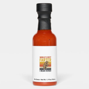 World’s Best Farter Funny Father Bear Hot Sauces