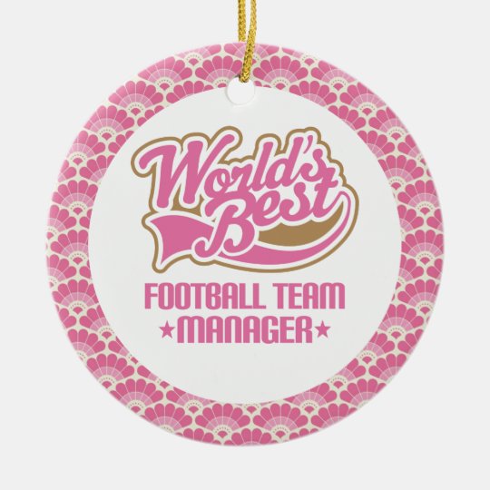 World’s Best Football Team Manager Gift Ornament