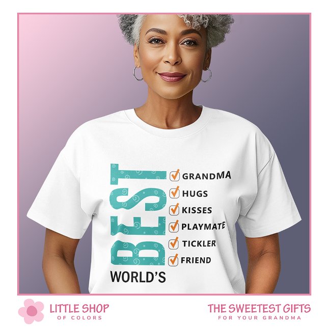 World’s Best Grandmother Checklist T-Shirt (Creator Uploaded)