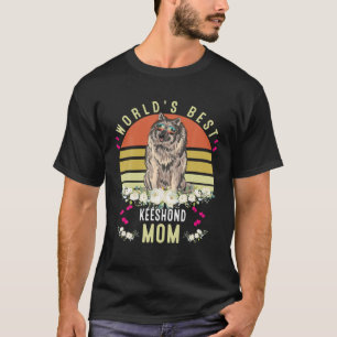 World´S Best Keeshond Mom Dog Mama Funny T-Shirt
