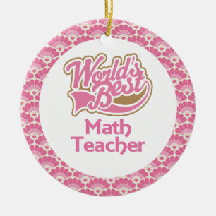World’s Best Math Teacher Gift Ornament