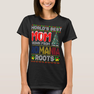 World’s Best Mom Grown Romania Christmas Gift T-Shirt