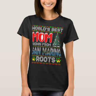 World’s Best Mom Grown San Marino Christmas Gift T-Shirt