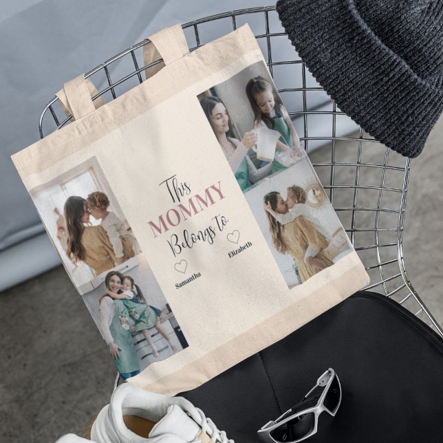 World’s Best Mom – Heart Photo & Custom Text |  Tote Bag (Creator Uploaded)