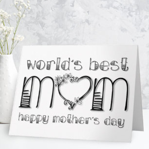 World’s Best Mom Mother’s Day Card