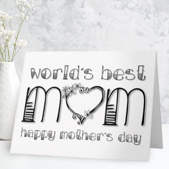 World’s Best Mom Mother’s Day Card (Creator Uploaded)