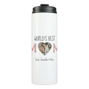 World’s Best Mom – Photo Collage Gift Thermal Tumbler