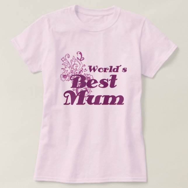 World´s Best Mum Tshirt (Design Front)