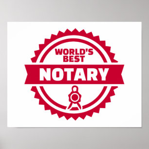 World’s best notary poster