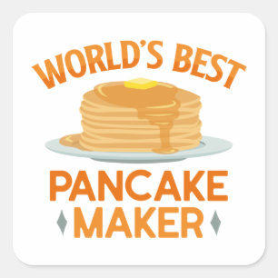 World’s Best Pancakes Maker Square Sticker